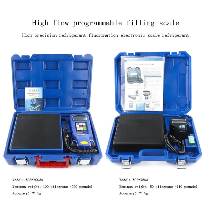 Refrigerant Filling Electronic Scale Portable High-Precision Refrigerant Freon Scale Automatic Programming Quantitative Filling
