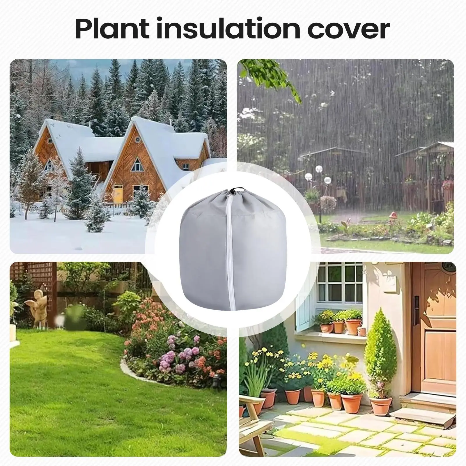 Plant Covers with Adjustable Straps Outdoor Plant Covers Insulation Waterproof Reusable Cloth Breathable Protector
