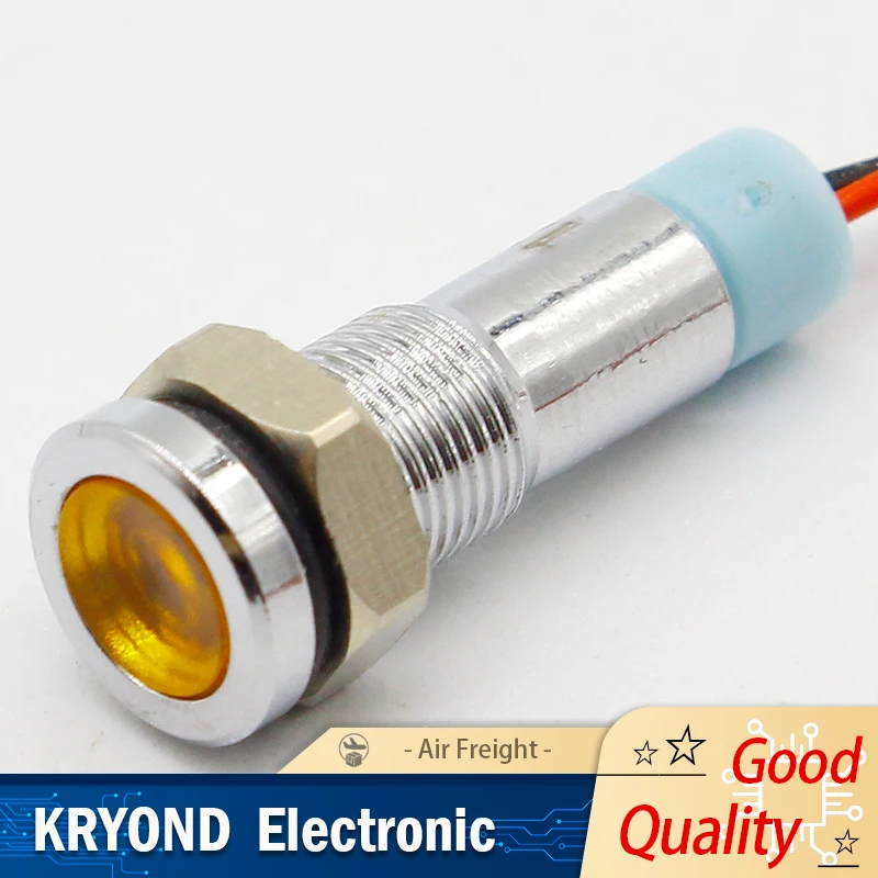 6mm LED Indicator Light 6V 12V 24V 220V Signal Lamp