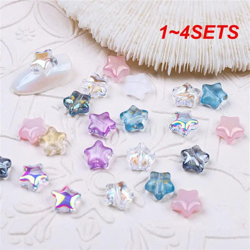 1~4SETS Nail Art Accessories Long-lasting Fit Pentagram The New Art Nail Accessories Fashionable And Good-looking