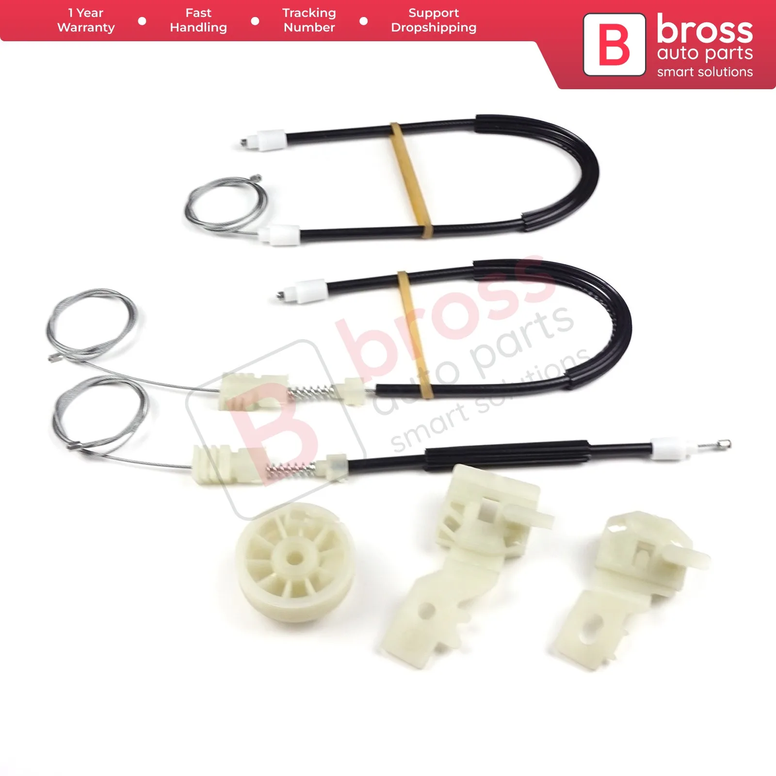 Bross Auto Parts BWR846 Window Regulator Kit Front Right Door for Primera P12 2002-2008 Fast Shipment Ship From Turkey