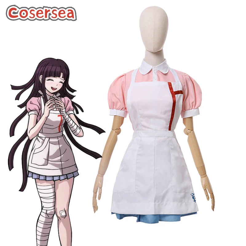

Cosersea Mikan Tsumiki Cosplay Costume Game Danganronp: Trigger Happy Havoc Mikan Tsumiki Women Dress Halloween Outfit Fullset