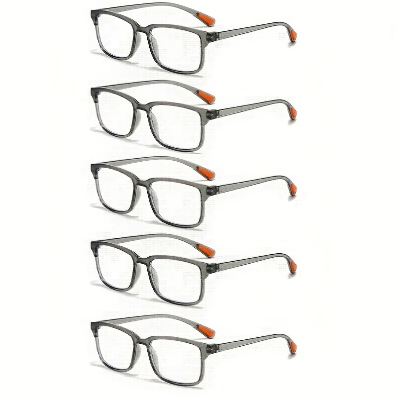 5 PACK Reading Glasses Anti-Blue Light Blue Film Men Women Presbyopic Eyewear Glasses +1.0+1.5+2.0+2.5+3.0+3.5+4.0