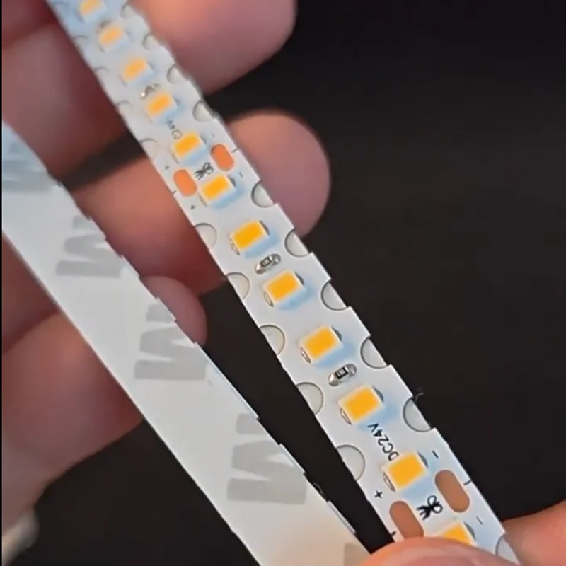 10m 24v 8mm Bright S Shape Flexible Zigzag Soft LED Strip CCT Dual Three Color 15w/m 144 LEDS 192 LED/M 3000k 3500k 4000k 6000k