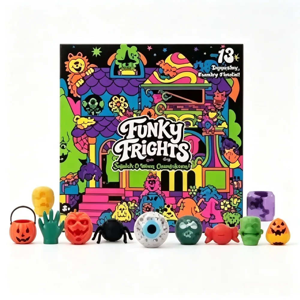 13Pcs Weird Monster Squishy Toys Soft Silicone Squeeze Stress Relief Toy Surprise Box Party Goodie Bag Fillers for Boys Girls