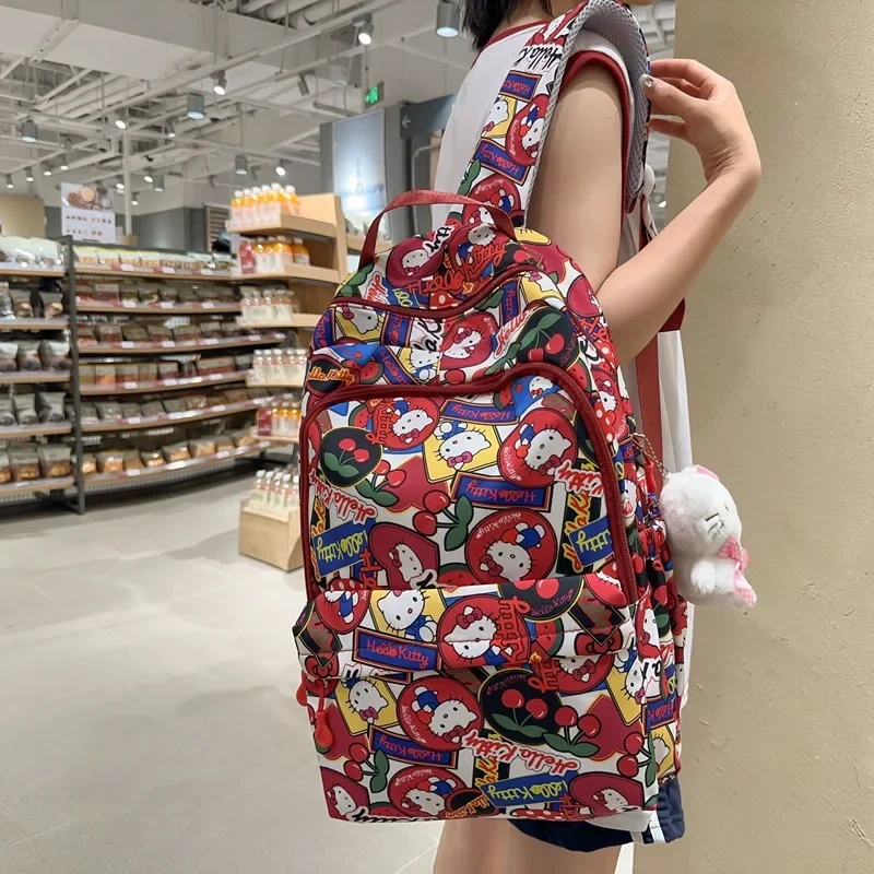 MINISO KT Student Large Capacity School Bag High Cartoon Backpack Children's  Travel Lightweight Children's Party Surprise Gift