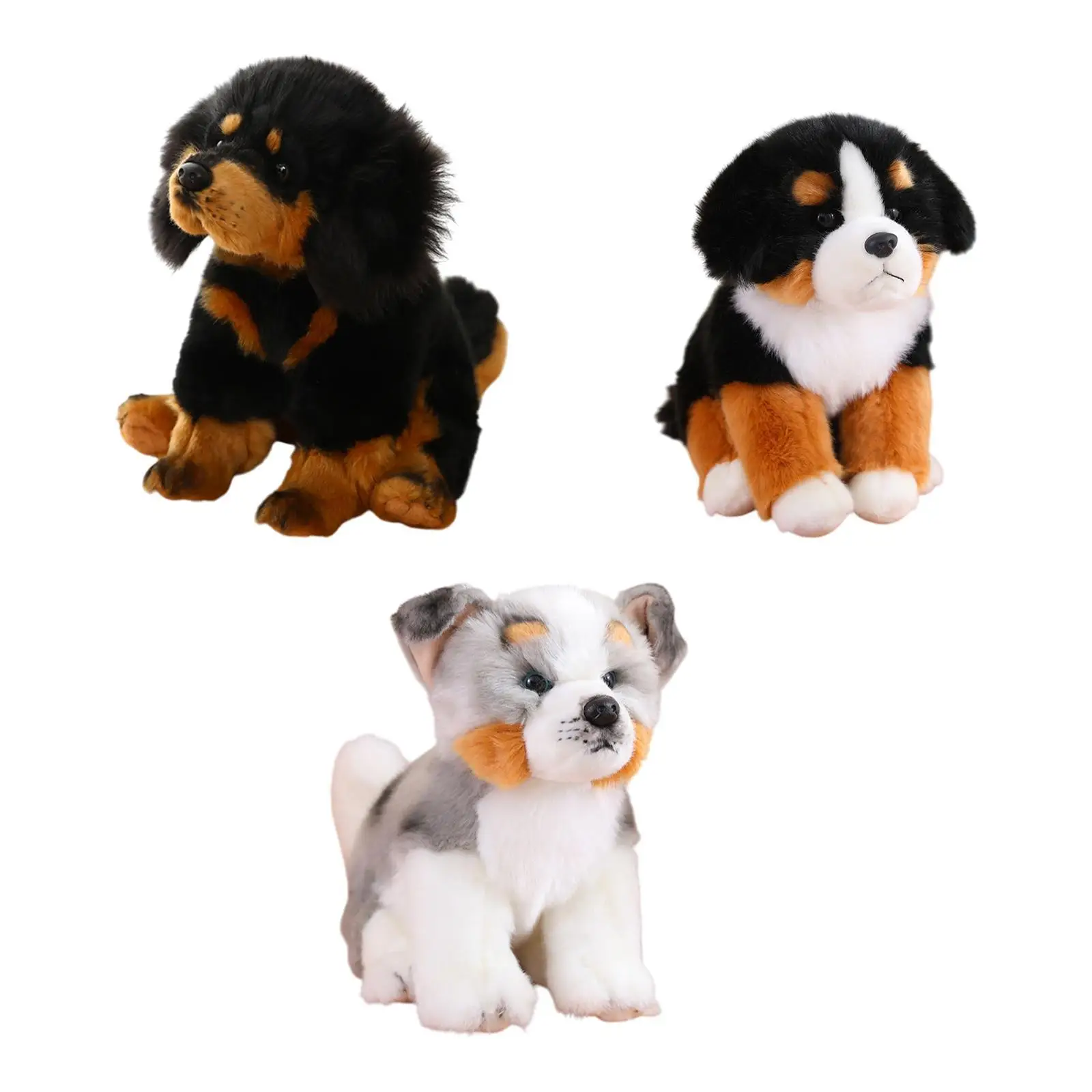 Dog Plush Toy Stuffed Animals Kids Toy Creative Cartoon Realistic Decoration