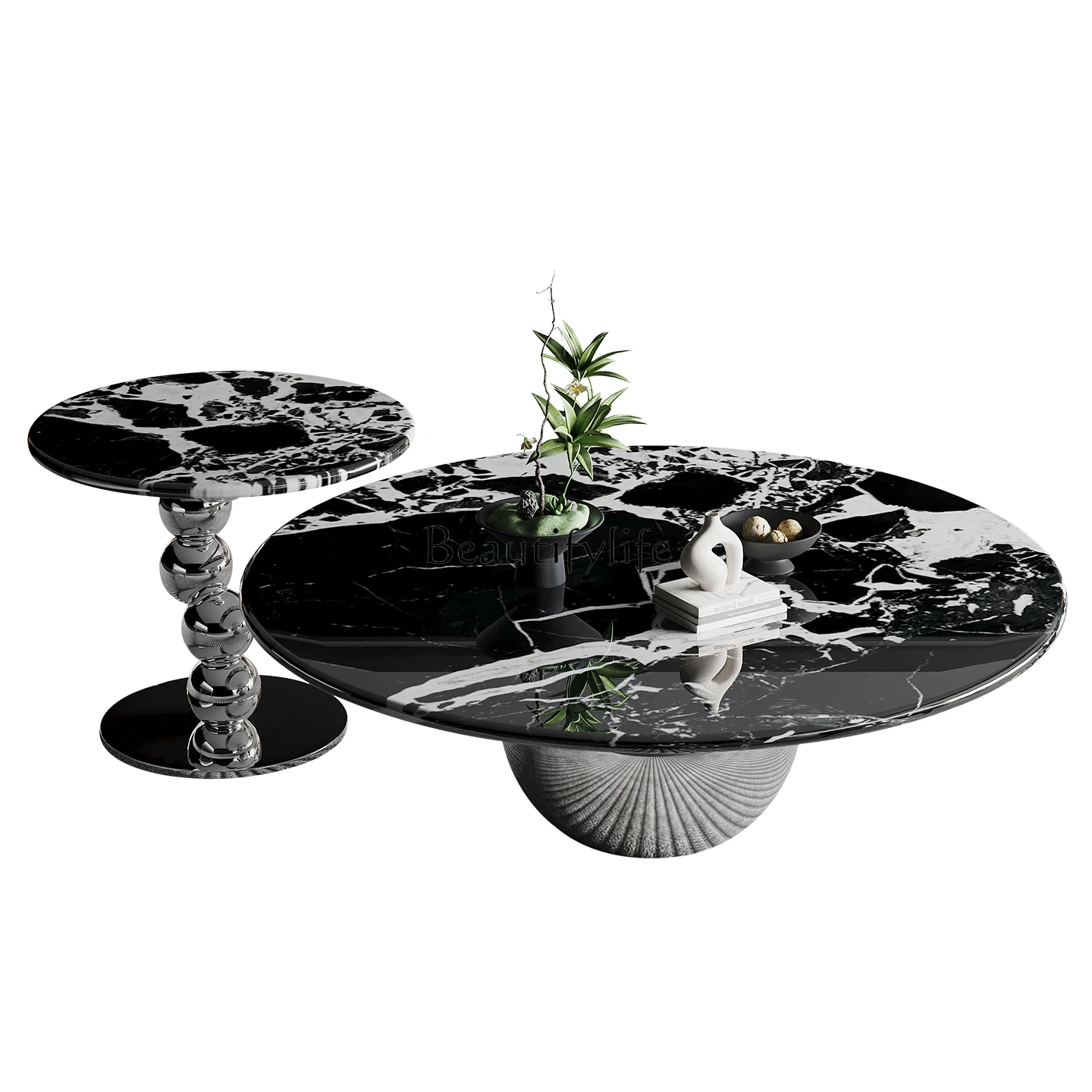 

Italian natural luxury stone Bulgari household light luxury high-end coffee table table