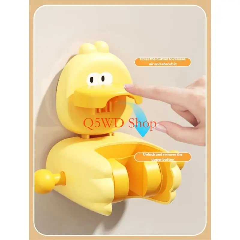 Q5WD Wall Mounted Shower Head Holder Universals Suction Cup Shower Mount Holder Base