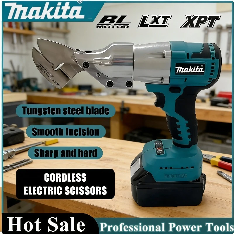 

Makita Brushless Electric Iron Scissors Machine Rechargeable 18V Professional Metal Cutting Tool Sheet Shear Cutter Power Tools