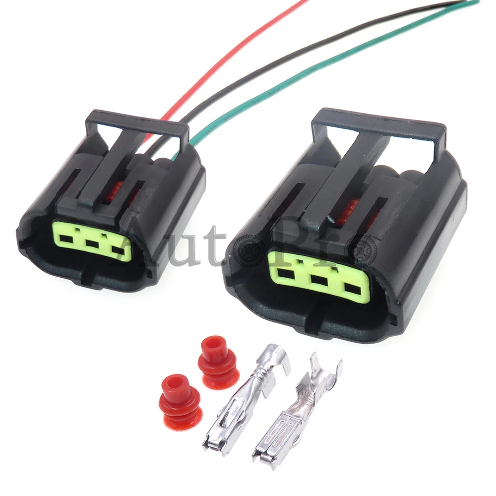 1 Set 3 Hole 344273-1 AC Assembly  Automobile Modification Plug 344273-3 Car Wiring Terminal Socket Connector Assembly