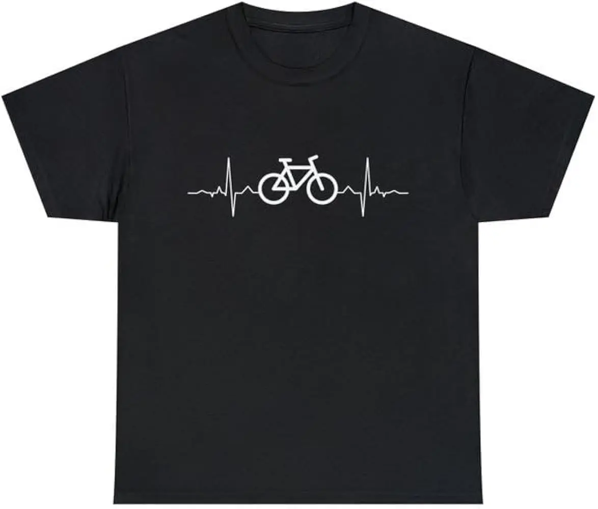 Bike Heartb Funny Shirt, Mountain Bike Shirt, T-Shirt, Cyclist Gift  Unisex T-shirts  brand vintage oversized