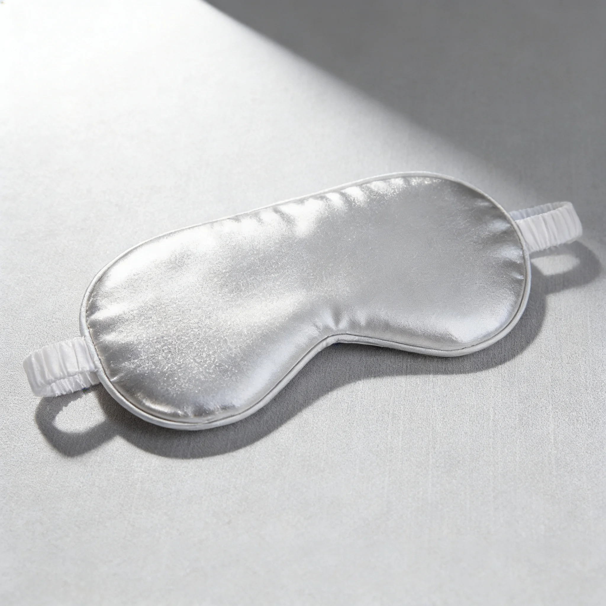 

Sleep Eye Mask, Imitation Silk, Silver, Bedroom Sleep, Light Blocking, Soft, Unisex