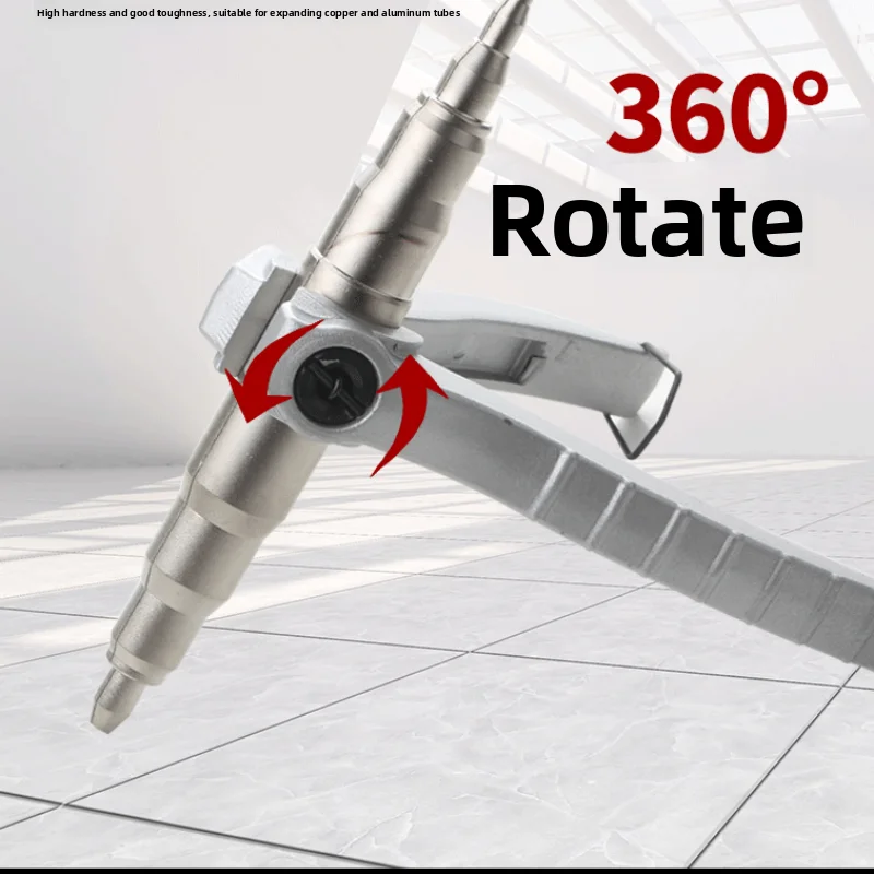 Manual Tube Expander Swaging Tool Copper Pipe Flaring Expanding Hand Tool for Air Conditioner Refrigeration HVAC Fridge Repair