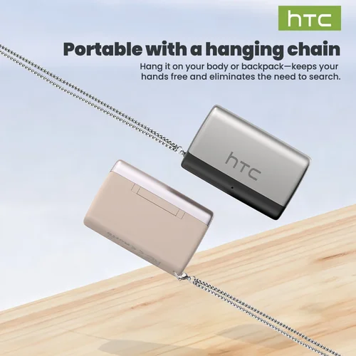 Imagen 2 del producto [Auriculares AI Traductor] HTC NE67 Auriculares Bluetooth V6.0 Auriculares inalámbricos portátiles Clip para la oreja cómodo con una cadena colgante