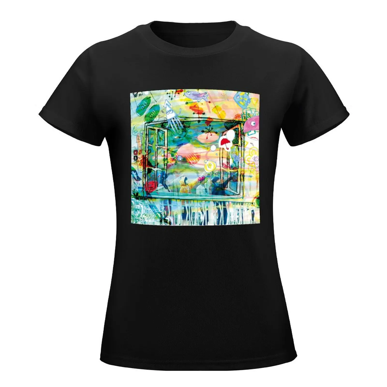 Kinoko Teikoku - Fake World Wonderland T-Shirt tops summer top oversized Summer Women's clothing