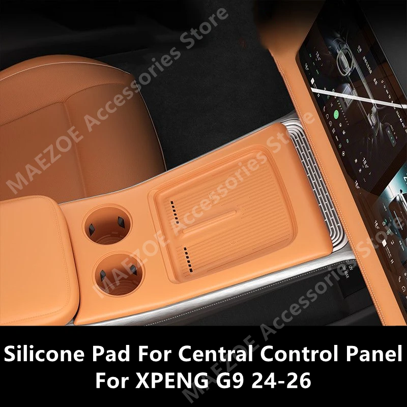 For XPENG G9 24-26 Silicone Pad For Central Control Panel,Car Interior Decoration Modification Accessories Refit