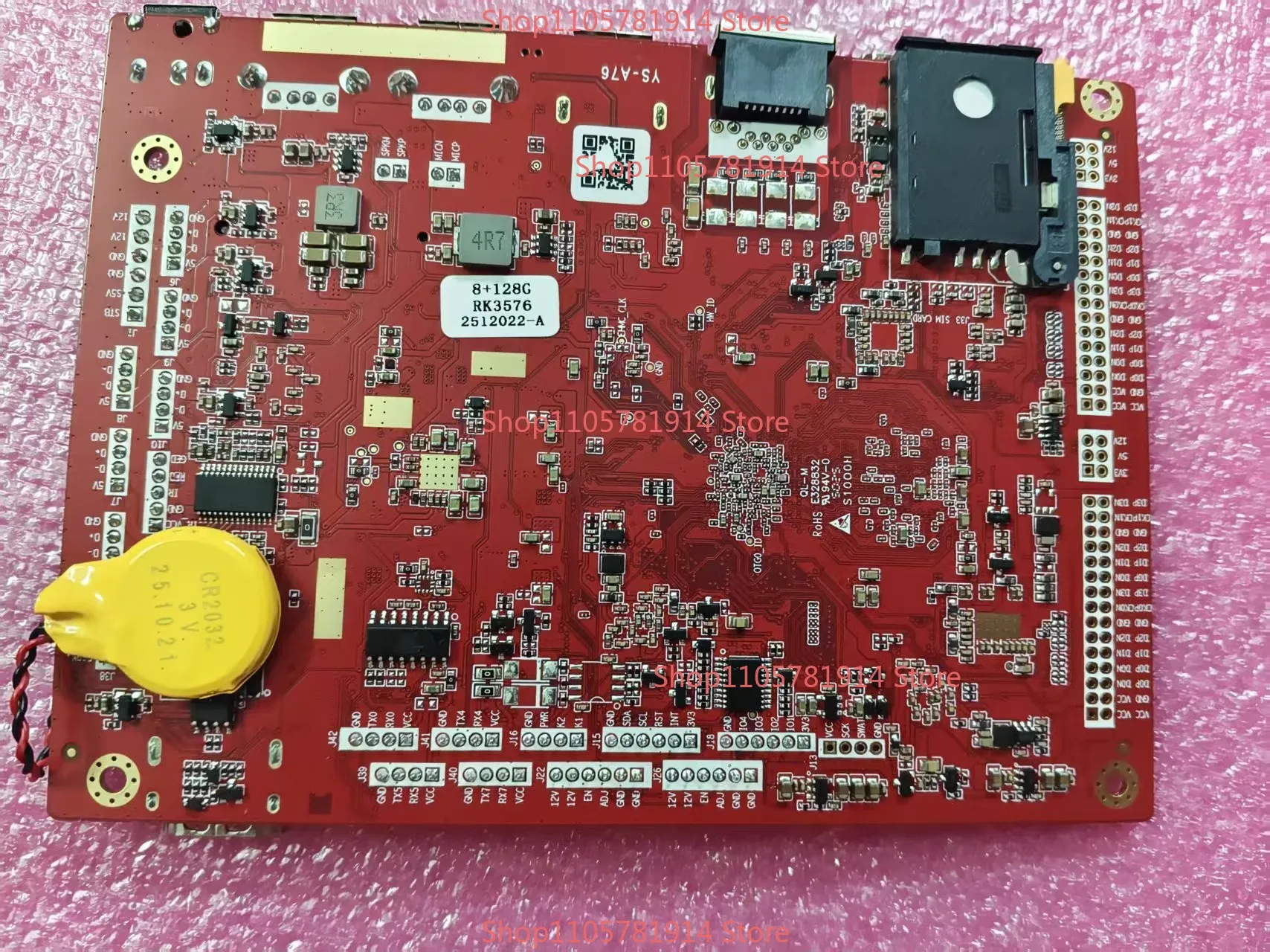 For YS-A76 Main Board 8 + 128G RK3576 Chip, Complete Interface: HDMI, USB, Network Port, SD Card Slot 4K Main Board