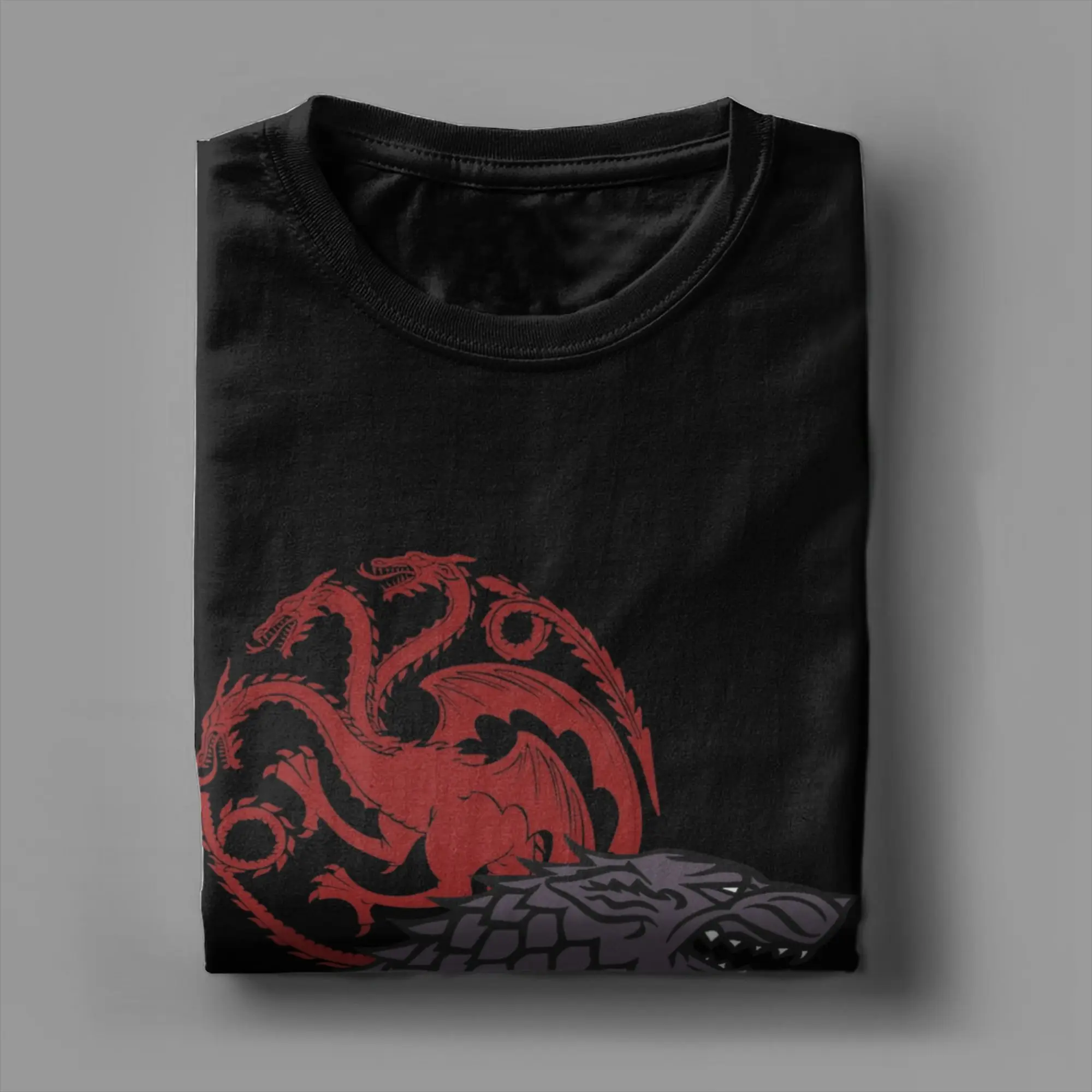 Strong Game of Thrones House Targaryen Sigil T-Shirts 100% Cotton Tees Crew Neck Short Sleeve T Shirt New Arrival Clothing - view 4