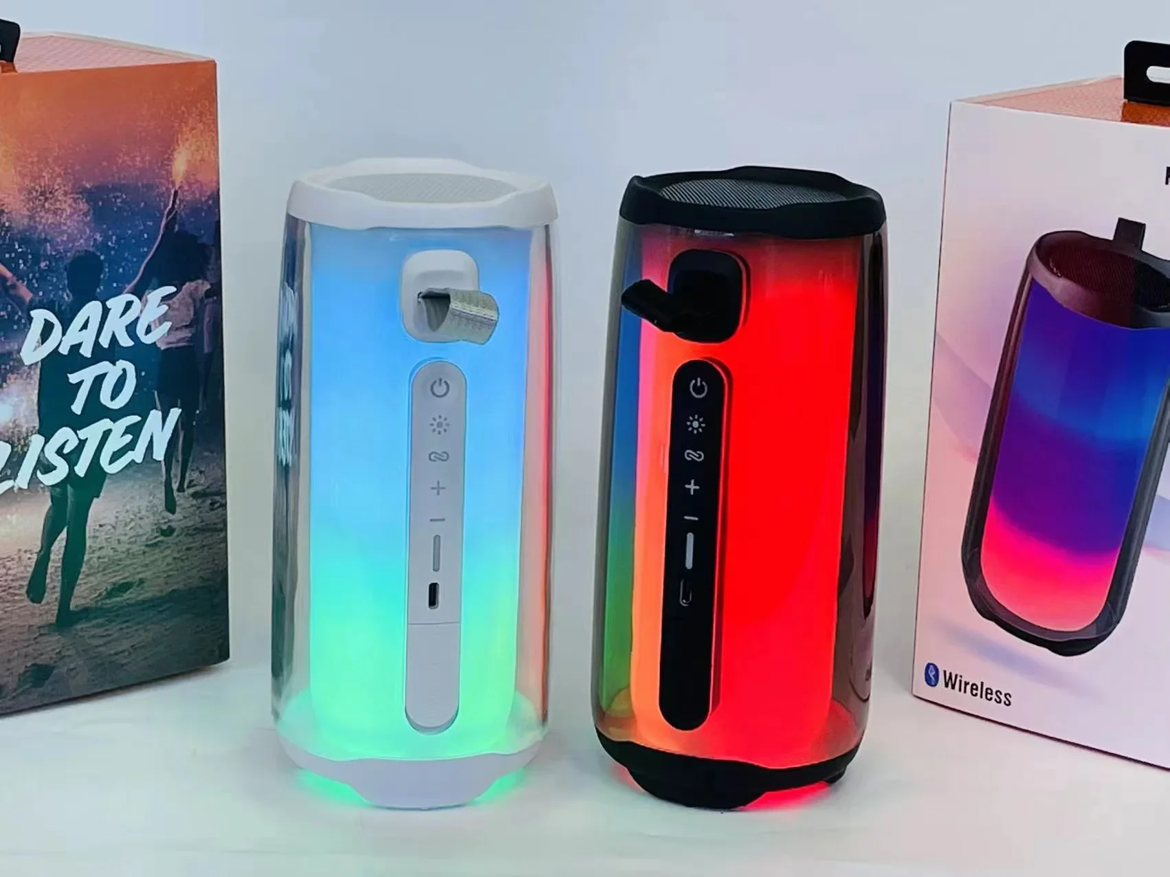 Pulse 5 Potable Wireless Speaker Led Light Show Subwoofer RGB Party Boost Waterproof Hifi Sound Deep Bass Speakers