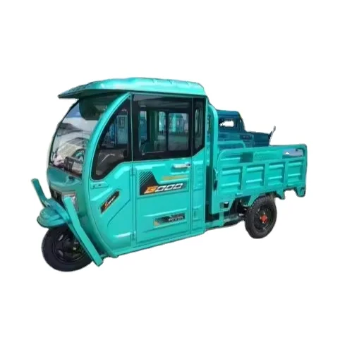 High-power Adult Electric Tricycle Half-shed Car Sheltered Rain and Shade Cargo Puller
