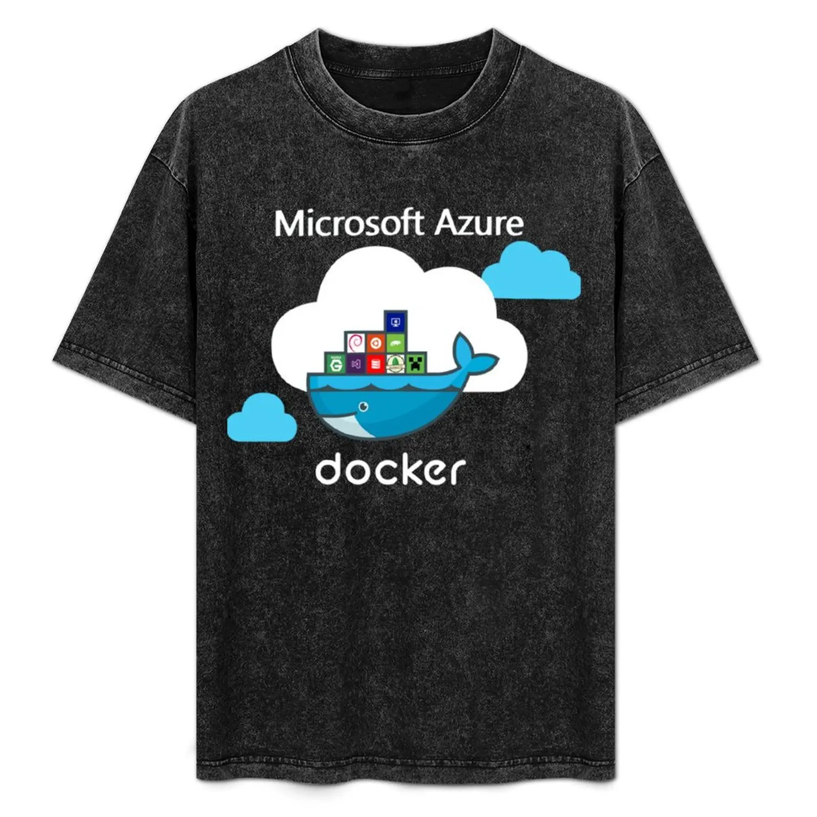 

Docker on Azure T-Shirt Basic Solid Color Short Sleeve T-Shirt