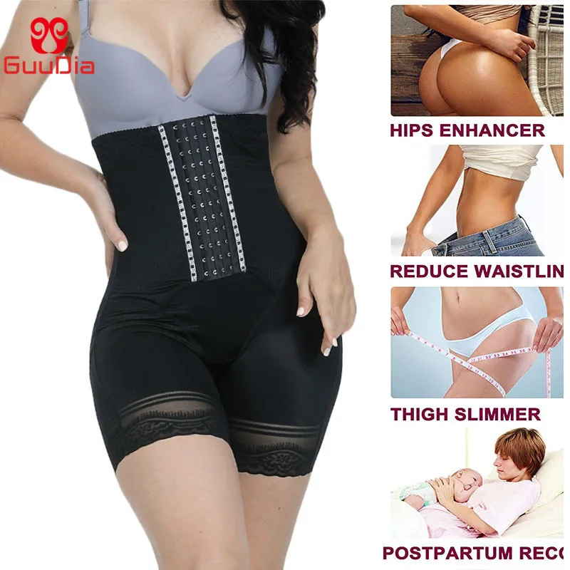 Guudia Vrouwen Hoge Taille Tummy Controle Slipje Postpartum Taille Trainer Maag Shaper Butt Lifter Shapewear Dij Afslanken Korte