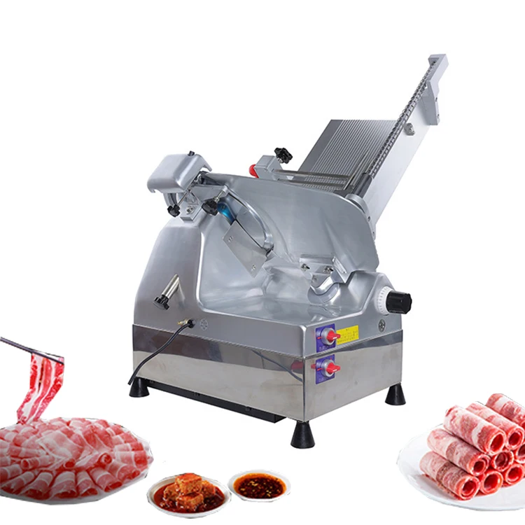 

12|13 Inches Factory Price Fully Automatic Desktop Lamb Beef Potato Carrot Frozen Meat Slicer