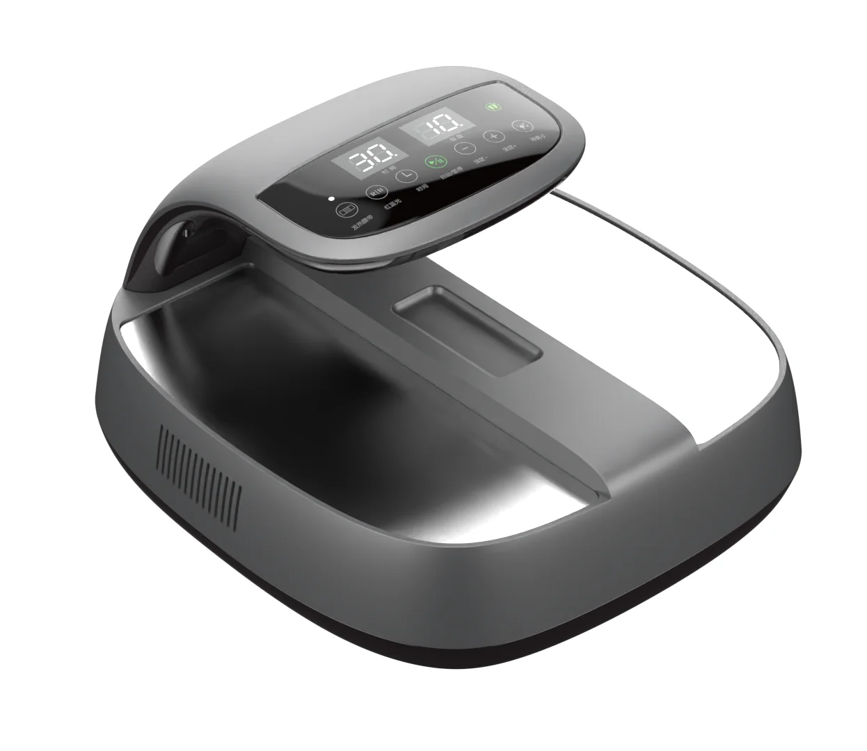 

Innovative Design Red and Blue Light 2 in 1 Remote Control Imd Display Screen Comfortable Terahertz Heat Foot Warmer Massager