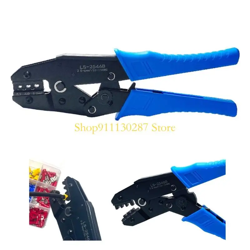

J1HC Advanced LS2546B Ratchet Wire Crimper Pliers Cold-pressed Terminals Crimper For Durability Insulated Wire Connection