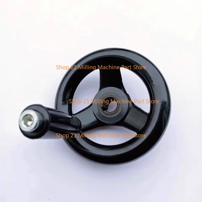 

1PC Heavy Black Milling Machine Lathe CNC Spoked Hand Wheel Wave Round bakelite three handwheel 12x100mm 22x250mm 25x250mm