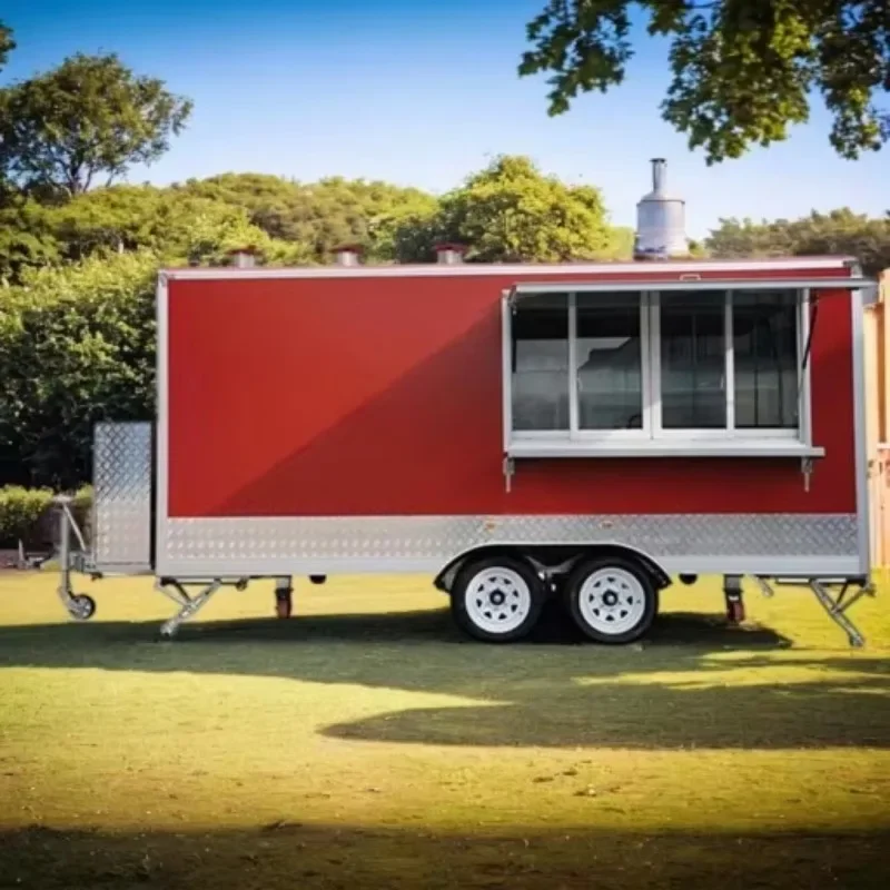 Full catering equipment Food truck Hot dog food cart with full restaurant kitchen equipment