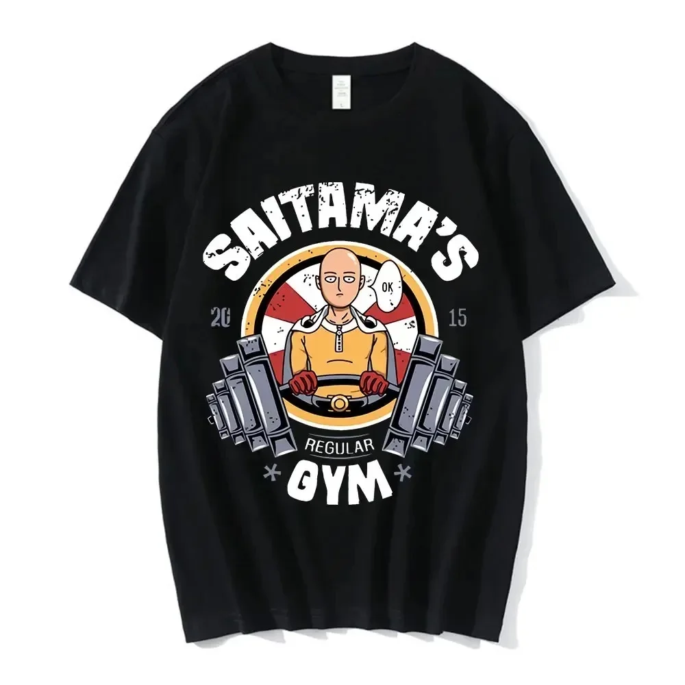 Funny Japan Anime One Punch Man Gym T Shirt Men Fashion Cool Confortable T-shirts Casual Short Sleeve Tee Shirt Streetwear