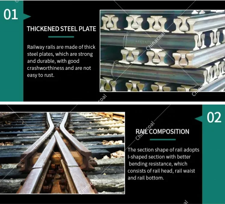 High Quality Railroad Track 38kg/m Railway CE Certification Heavy Steel Rail For Sale