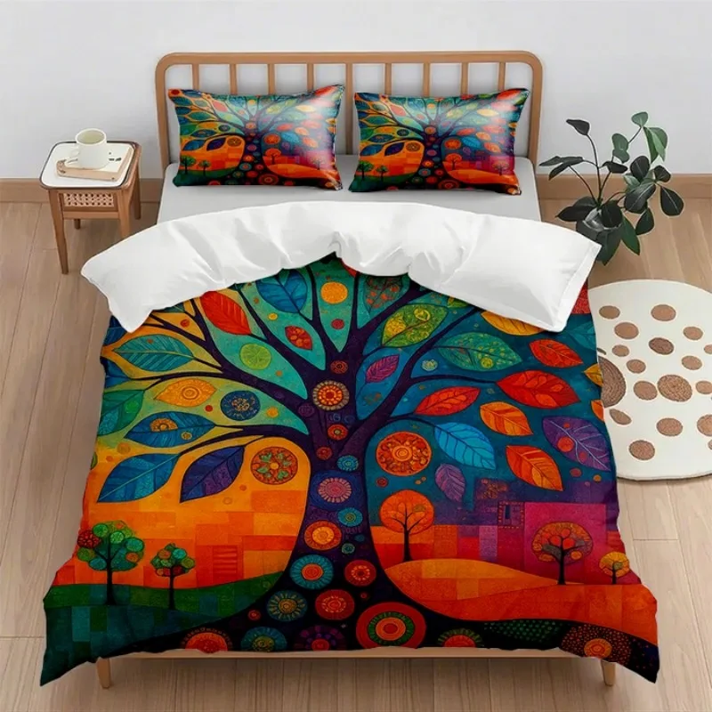 

2025 new digital printing quilt cover set (quilt cover + pillowcase) 2pcs/3pcs holiday gift household quilt cover without sheet