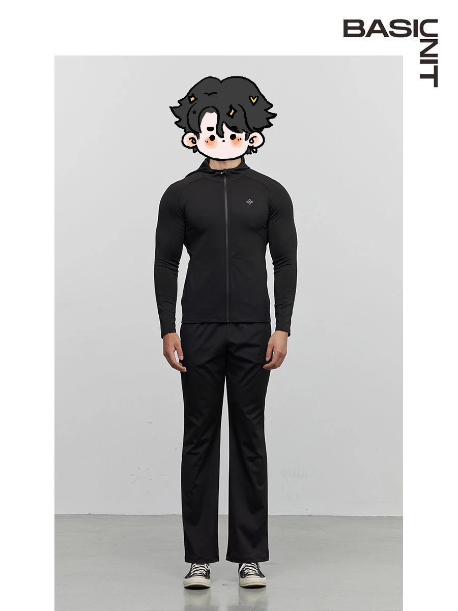 

Basic Unit Men's Training Sportswear Long Sve Zipper Tight Fit Clothes Qui Dry Autumn Season Casual Fitn Outfit