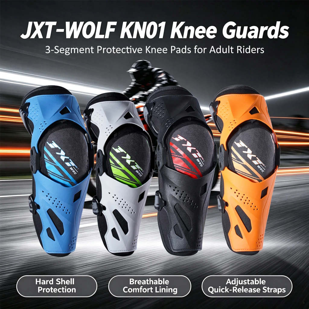 JXT WOLF For Adults Motorcycle Kneepad Activity Anti-Fall Protection Biking Four Seasons Leg Protection Road Cross-Country