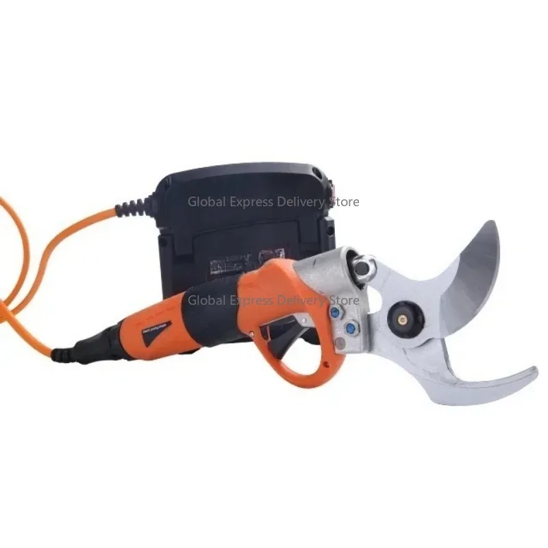 Lithium Battery Electric Pruning Shears – 111-45MM Cutting Range with Ratchet, Anti-Slip Grip & Folding Design