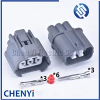 Conector impermeable automotriz de 3 pines, dispositivo de nivelación de faros, enchufe 6189-0130 6181-0071 para Honda B-Series VSS Nissan Mazda