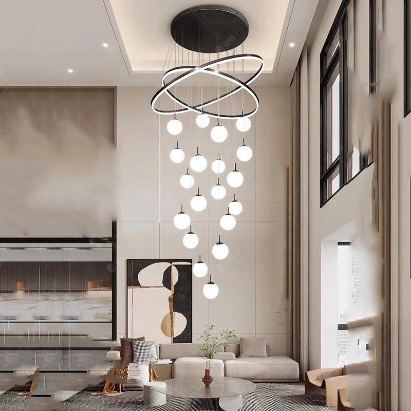 Plafonnier LED suspendu au design moderne, éclairage d'intérieur, luminaire décoratif de plafond, idéal pour une salle à manger