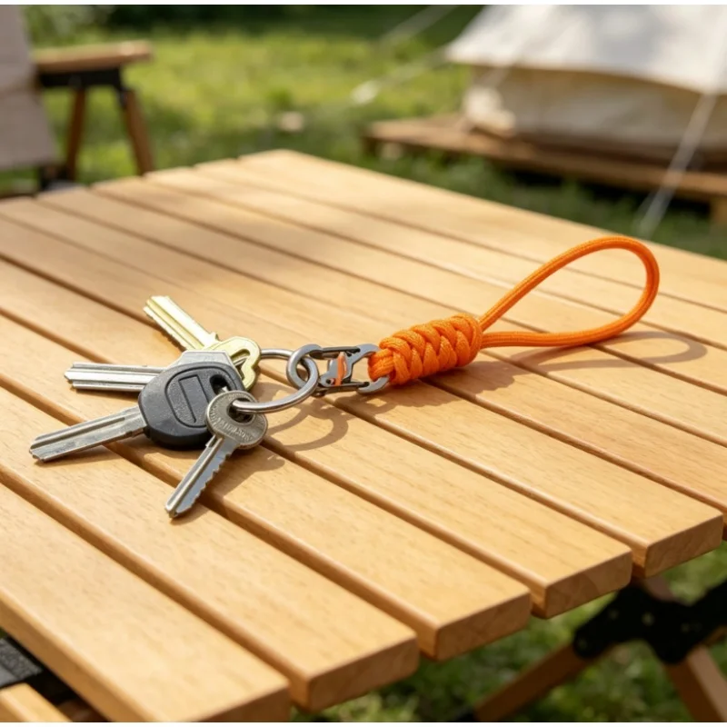 1PC Anti-Theft 8-Figure Umbrella Rope Hand-Woven Keychain Outdoor Wrist Camera Lanyard Anti-Loss Key Rope ID Belt