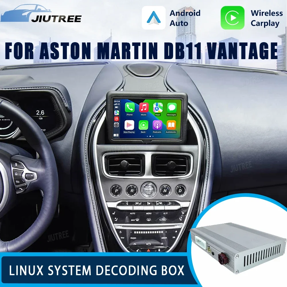 

Linux System For Aston Martin DB11 Vantage Airplay Decoder box Wireless CarPlay Android Auto Stereo Upgrade Oem screen Retrofit