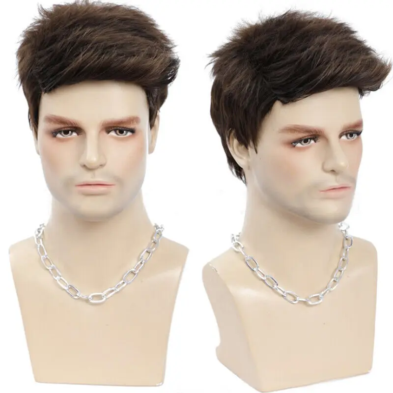 

Men Fulffy Blonde Brown Cosplay Party for Halloween Wigs