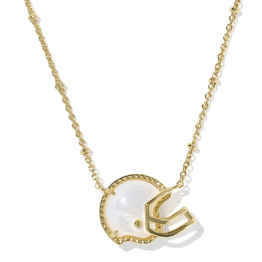 

YEEVAA Football Helmet Silhouette Pendant Necklace for Women, Football Fans Team Gifts Game Day Jewelry
