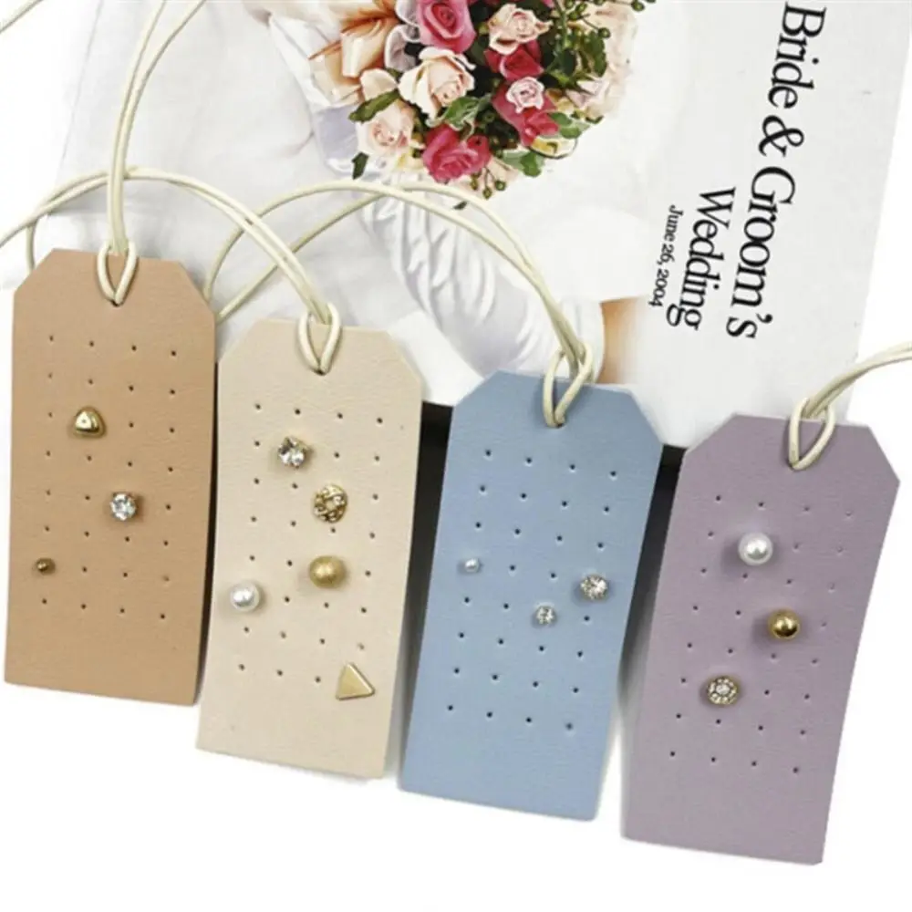 하이 퀄리티 가죽 휴대용 귀걸이 보관 케이스, 여행용 쥬얼리 보관 랙, 걸이식 장식품, 쥬얼리 거치대