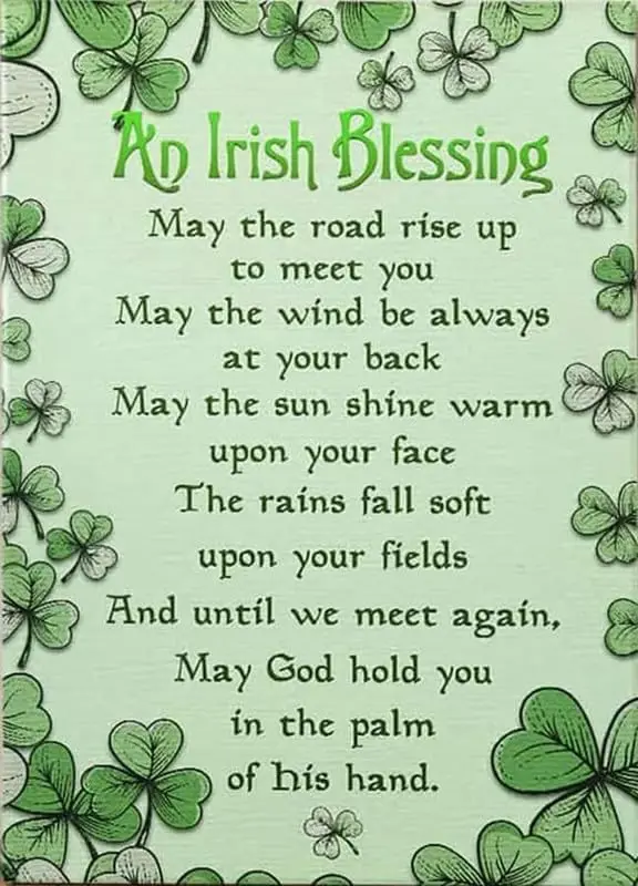 Tin Signs - Irish Blessing Posters Sign Metal Board Decorative Decor Cafe Bar Coffee Plaque -alu