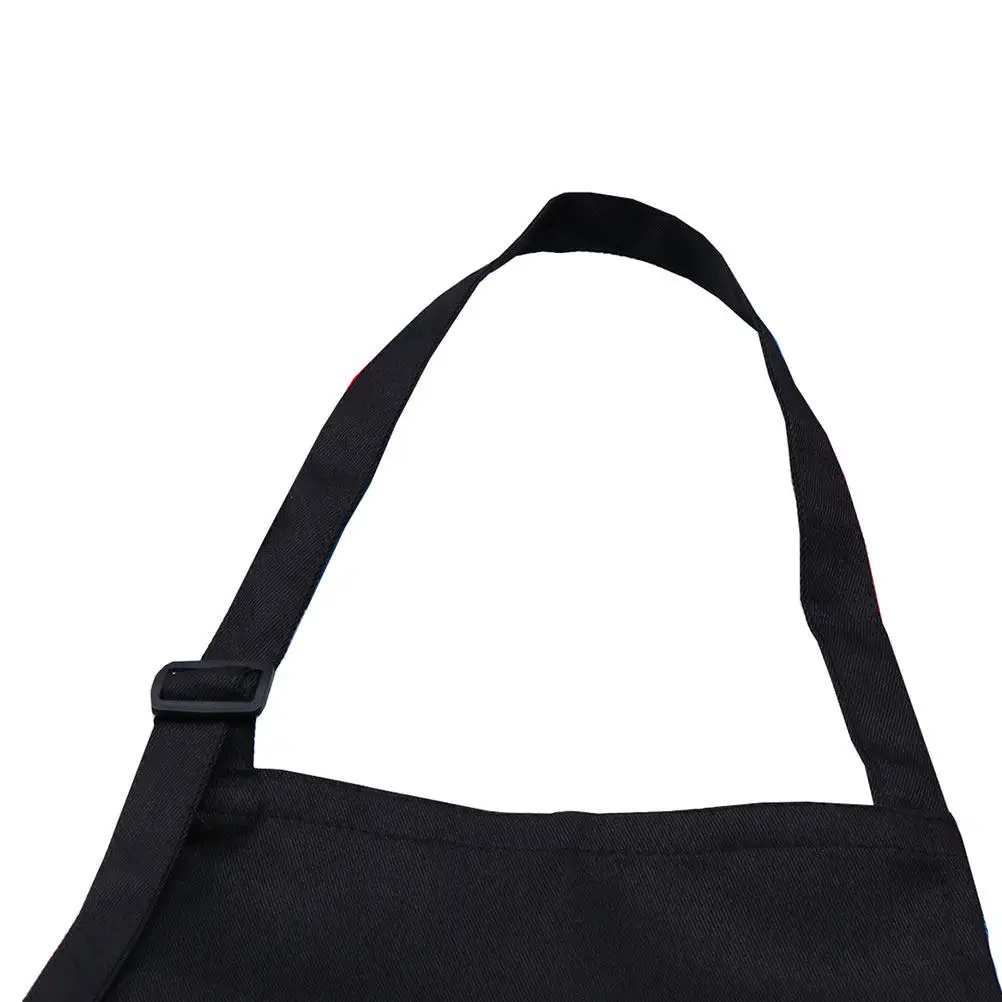 1Set Chef-kok Hoed Schort Water Bodemtextuur Ervaring Creatie Kunst Verjaardagsfeestje DIY Decoratie Zwart L Schort