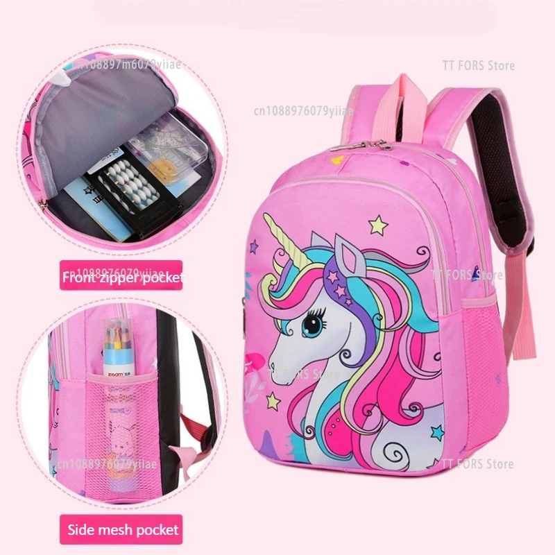 ยูนิคอร์นกระเป๋านักเรียนเด็กกระเป๋าเป้สะพายหลังการ์ตูนกระเป๋าเป้สะพายหลังกันน้ำแฟชั่นกระเป๋าเป้สะพายหลังฮาโลวีนคริสต์มาสเด็กของขวัญวันเกิด
