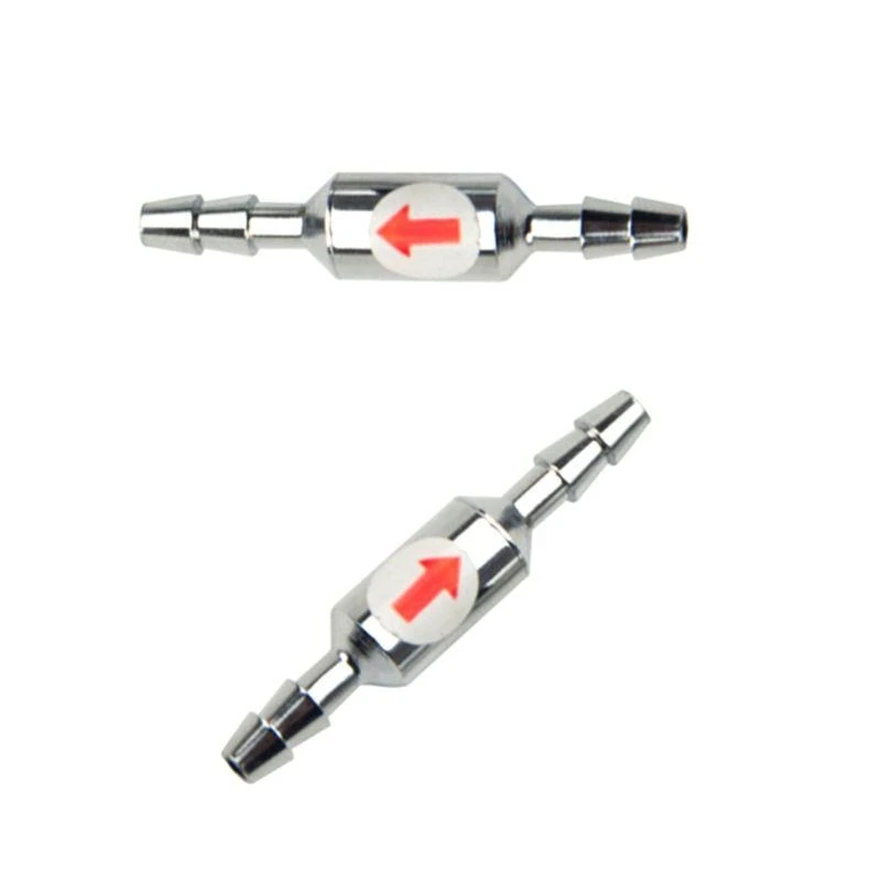 Stainless Steel Way Check for Valve CO2 Counter Check for Valve for Air CO2 Line Tubing Regulator Diffuser Aquarium