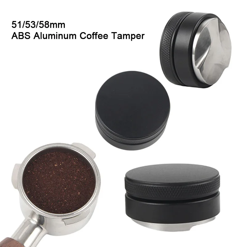 

51/53/58mm ABS Aluminum Coffee Tamper 3 Angled Slopes Palm Tamper Adjustable Coffee Distributor Espresso Distribution Tool